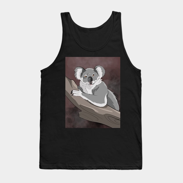 Koala Tank Top by EmilyGraysonArts